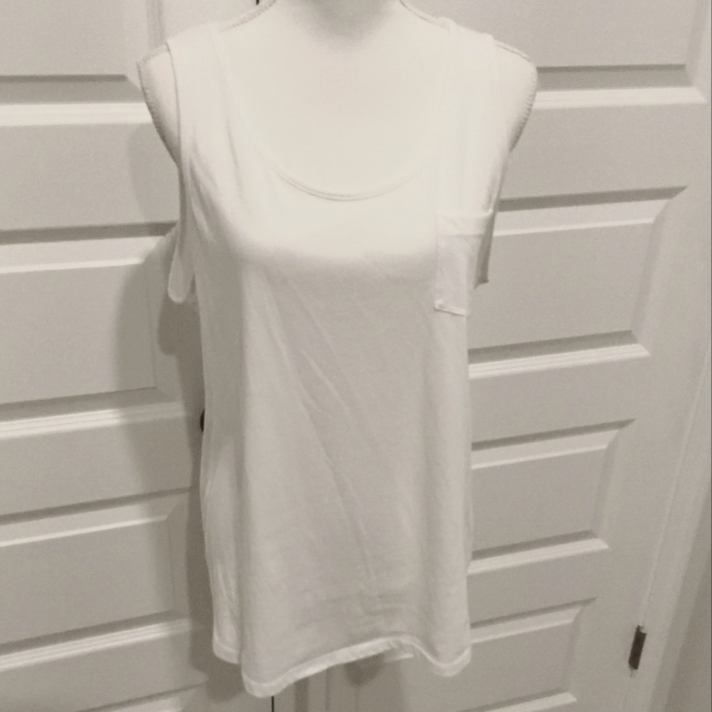 BUNDLE 5 for $10 FADED GLORY Women's White Sleeveless
